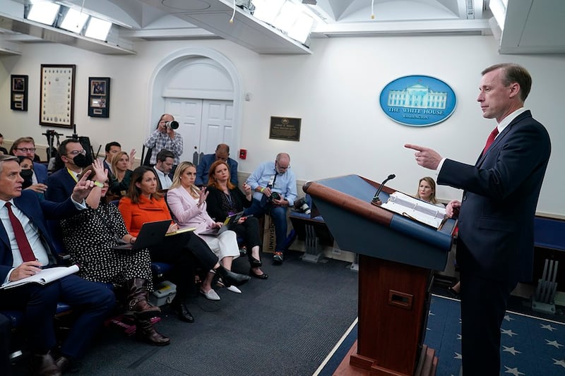 将出席第27届“联合国气候变化大会”的美国国家安全顾问沙利文(Jake Sullivan)(美联社图片)