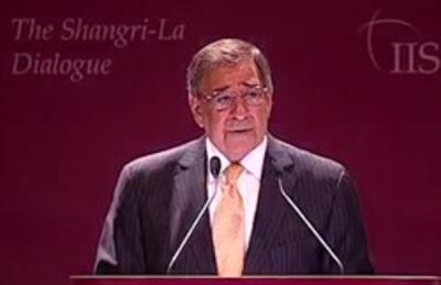 Tổng trưởng quốc phòng Mỹ Leon Panetta- IISS photo