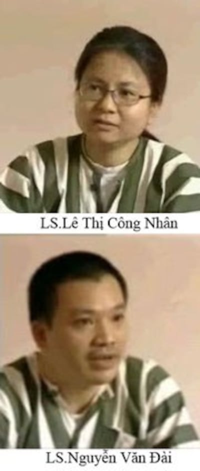 Luật sư Nguyễn Văn Đài và luật sư Lê Thị Công Nhân